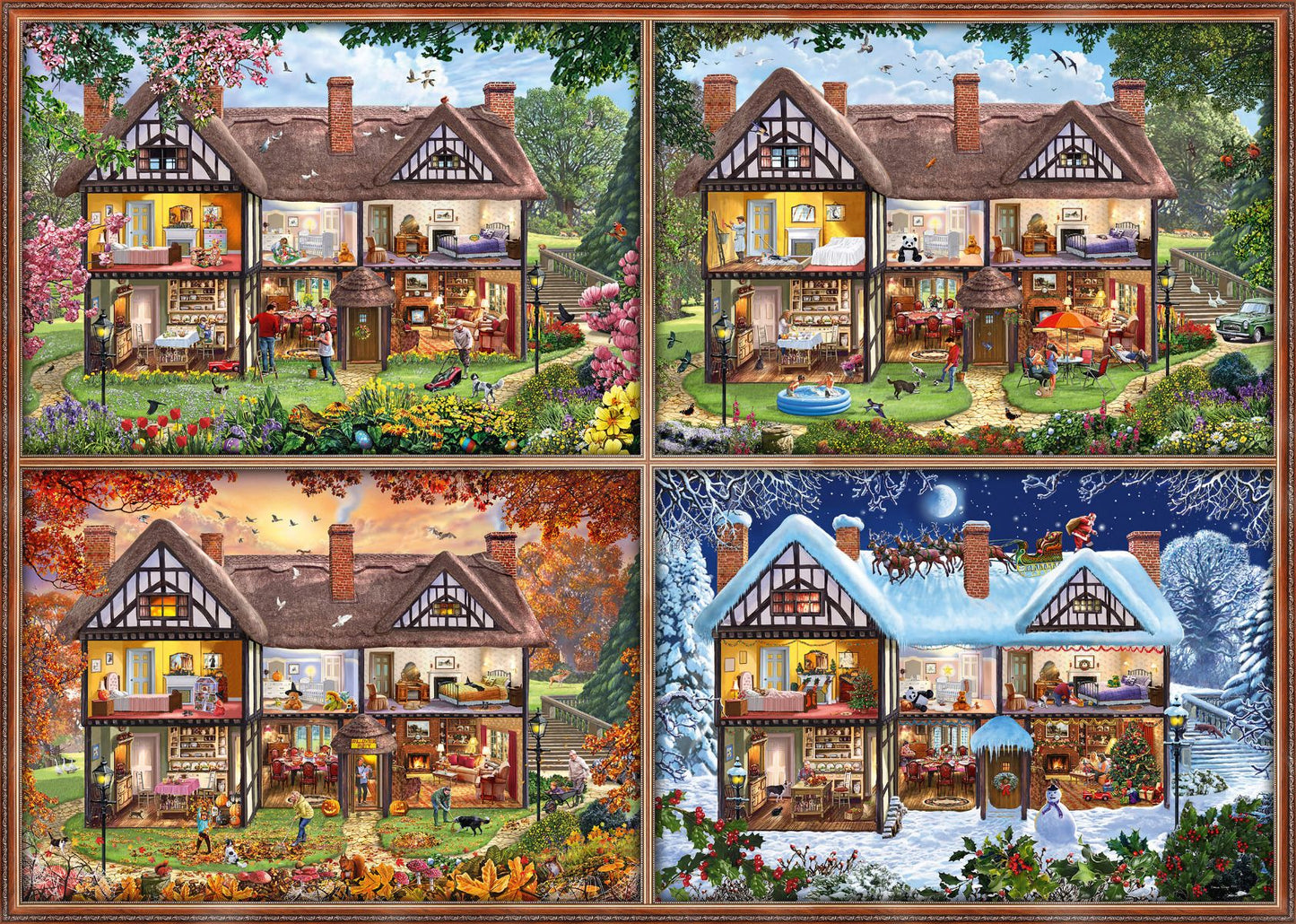 Ház a Négy Évszakban Schmidt Spiele 2000 darabos kirakó puzzle (SCH - 58345) - puzzlegarden