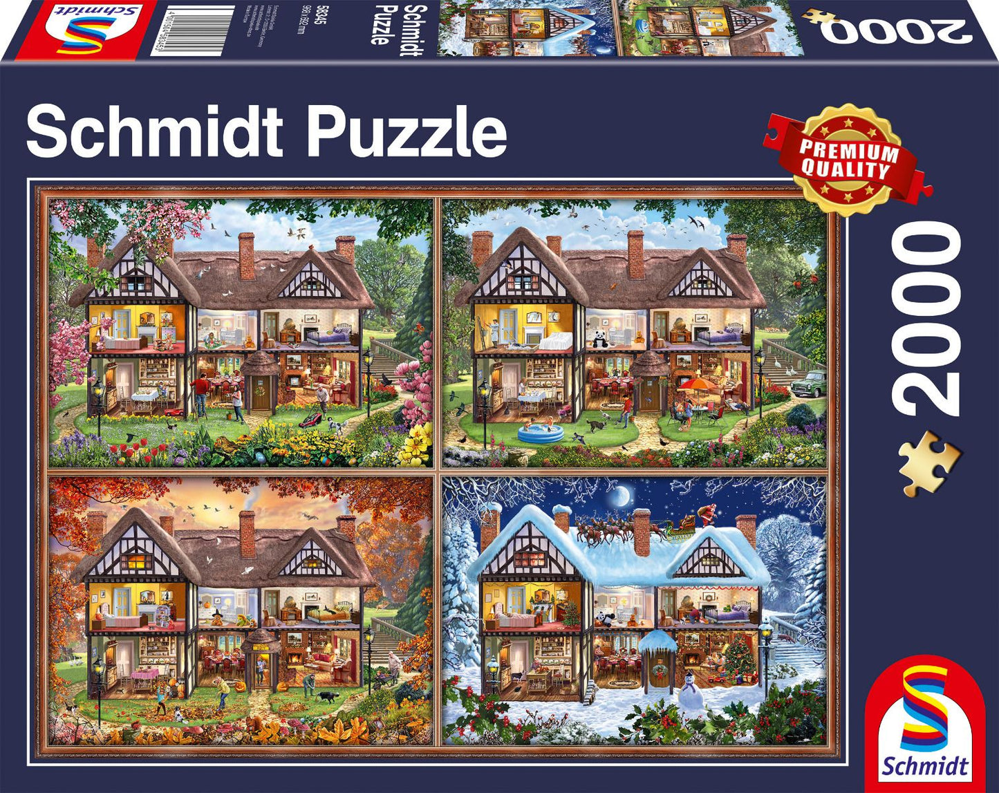 Ház a Négy Évszakban Schmidt Spiele 2000 darabos kirakó puzzle (SCH - 58345) - puzzlegarden