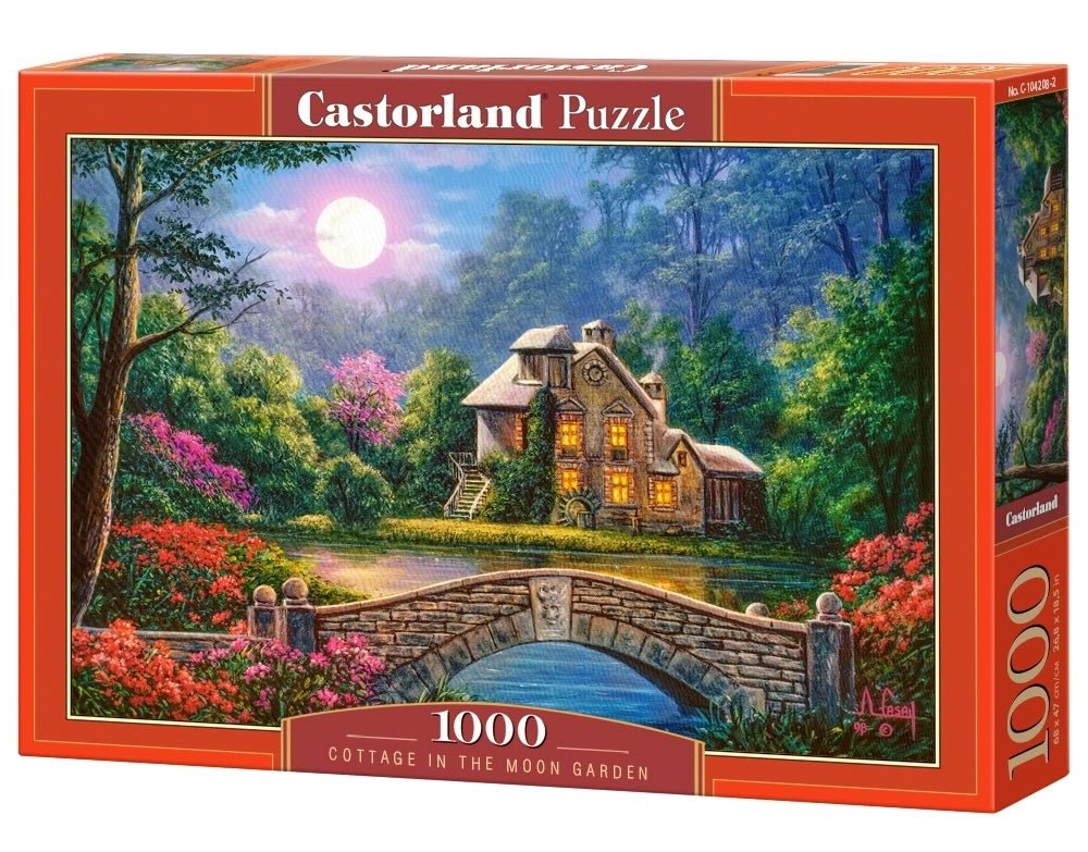 Házikó a Holdfénykertben Castorland 1000 darabos kirakó puzzle (C - 104208) - puzzlegarden