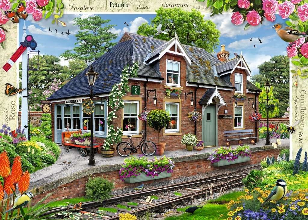 Házikó az állomáson Ravensburger 1000 darabos kirakó puzzle (RA - 13989) - puzzlegarden