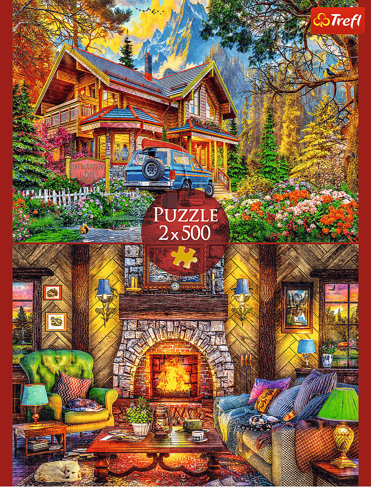 Hegyi túra – 2x500 Trefl 500 darabos kirakó puzzle (TR - 37534) - puzzlegarden
