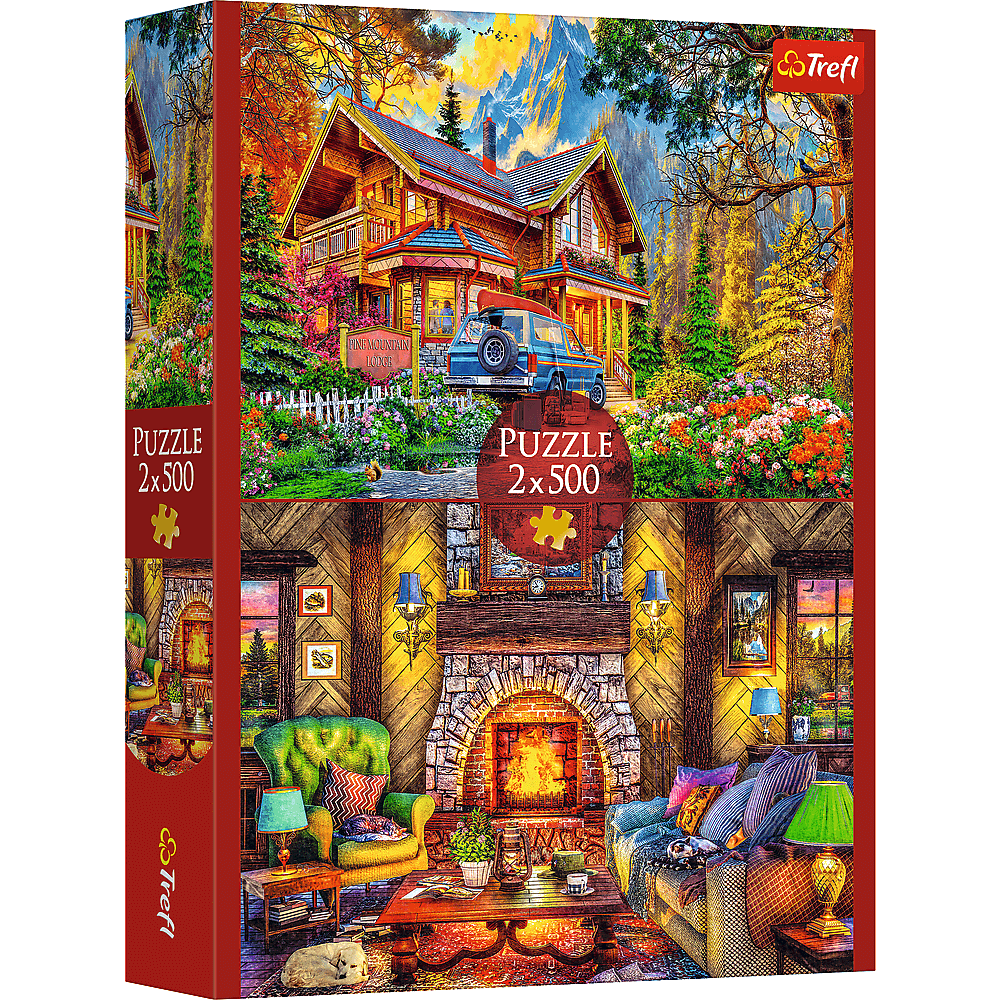 Hegyi túra – 2x500 Trefl 500 darabos kirakó puzzle (TR - 37534) - puzzlegarden