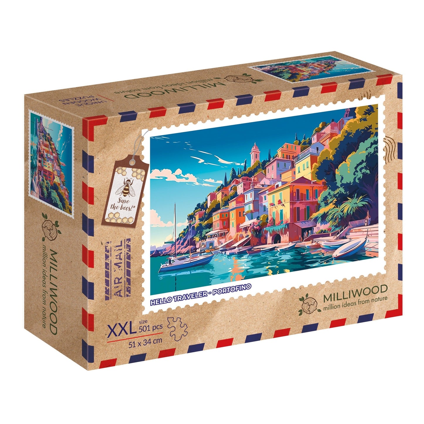 Helló utazó – Portofino Milliwood 501 darabos kirakó puzzle (MW - 5075) - puzzlegarden