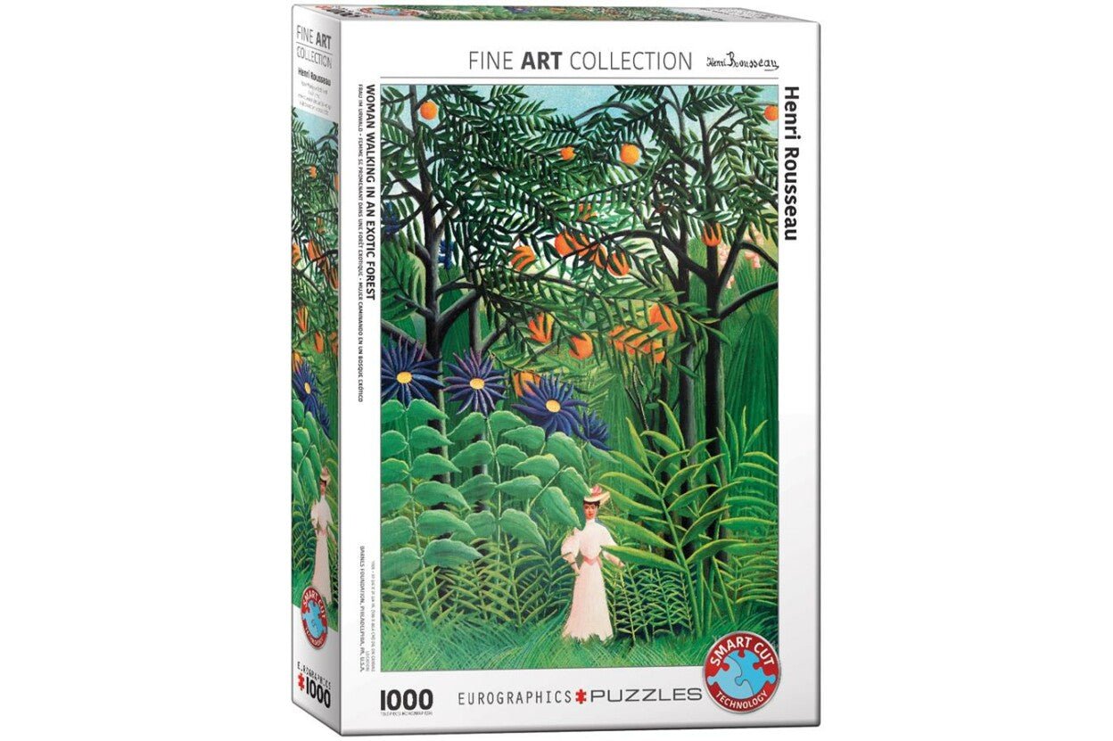 Henri Rousseau - Egzotikus Erdőben Sétáló Nő EuroGraphics 1000 darabos kirakó puzzle (EUR - 6000 - 5608) - puzzlegarden