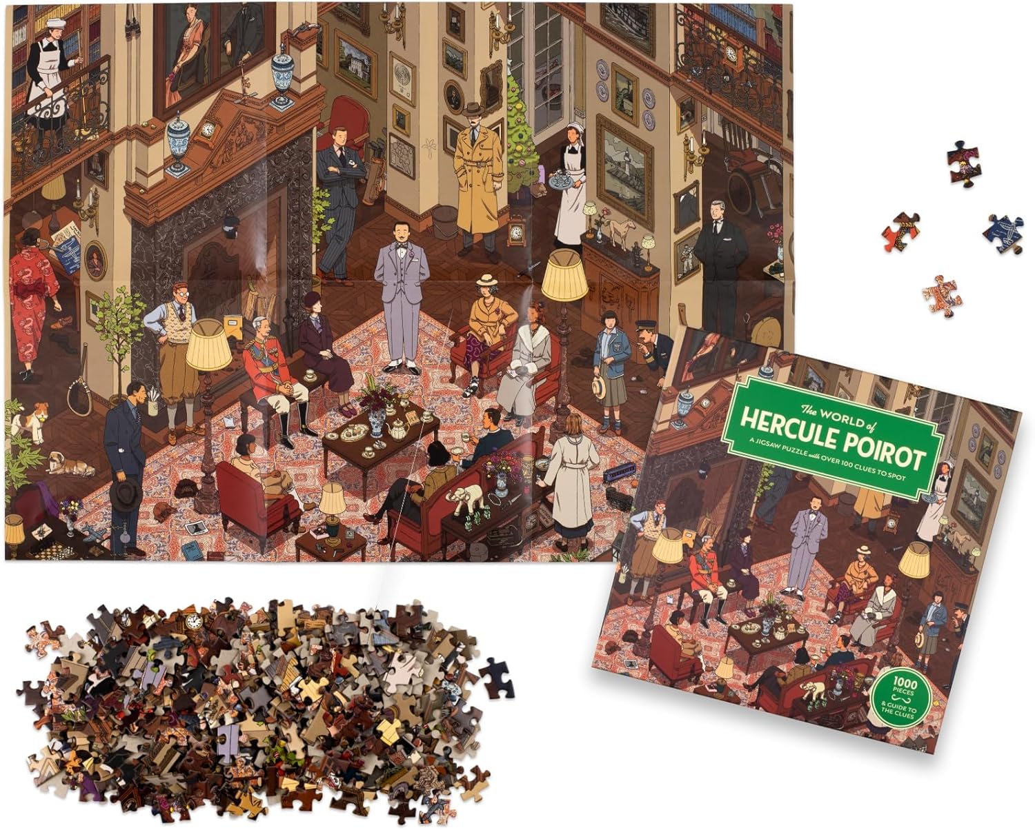 Hercule Poirot világa Laurence King 1000 darabos kirakó puzzle (LK - 9781399608671) - puzzlegarden
