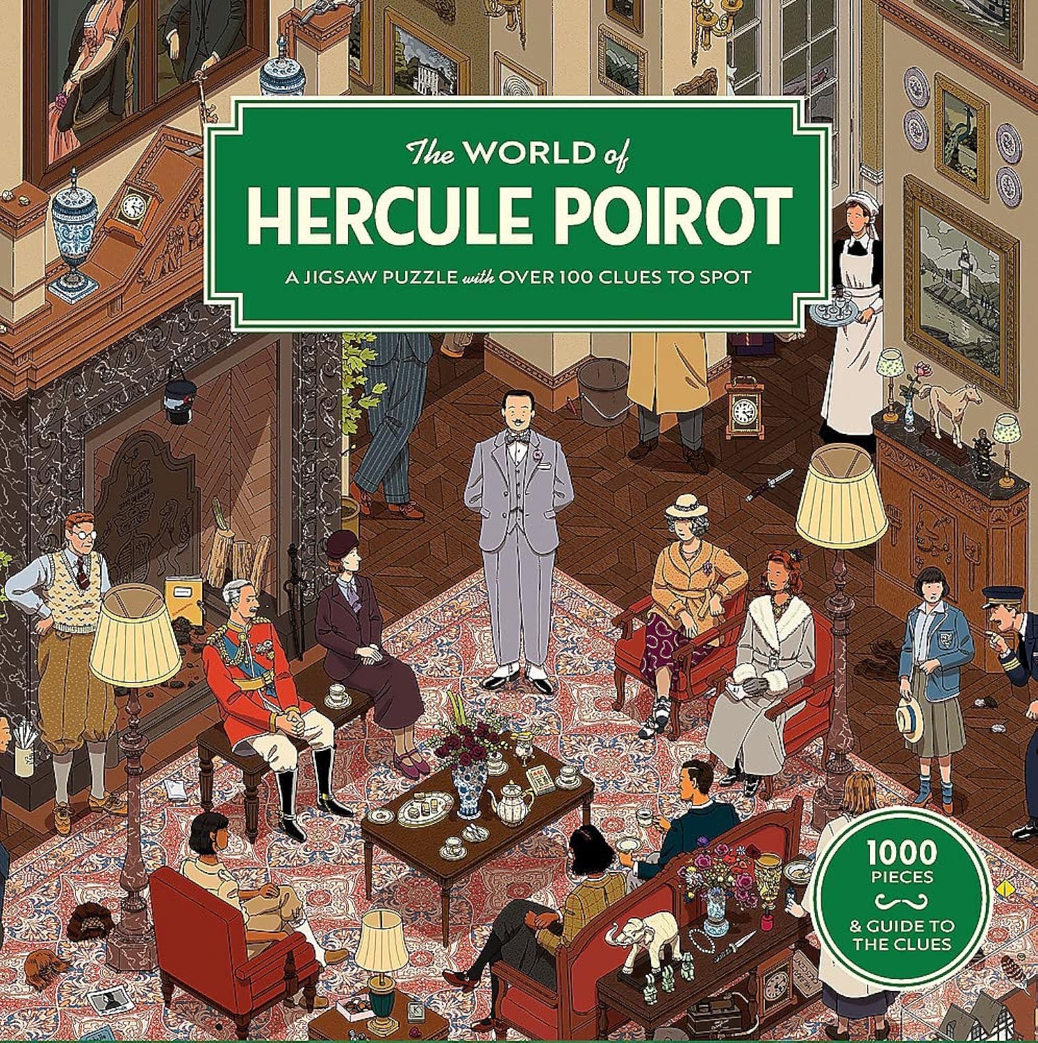Hercule Poirot világa Laurence King 1000 darabos kirakó puzzle (LK - 9781399608671) - puzzlegarden