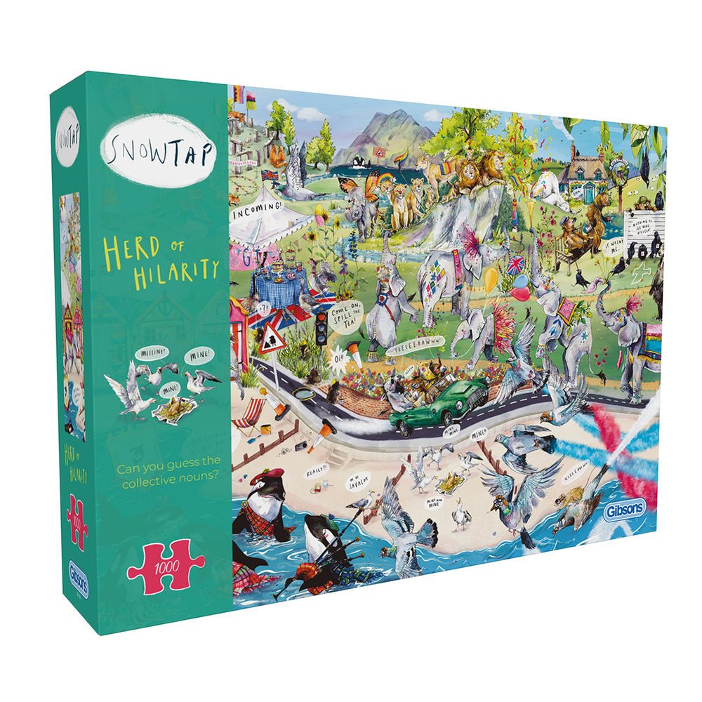 Vicces állatok Gibsons 1000 darabos kirakó puzzle (G - G7138) - puzzlegarden