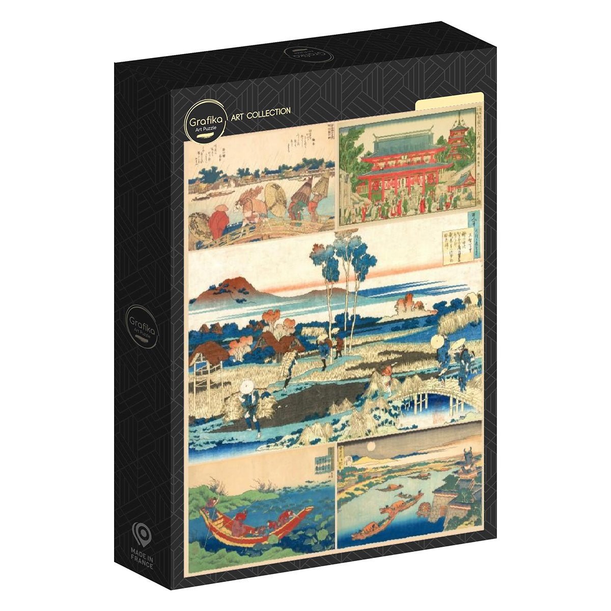 Hokusai fametszetei Grafika 1000 darabos kirakó puzzle (GR-33768) - puzzlegarden
