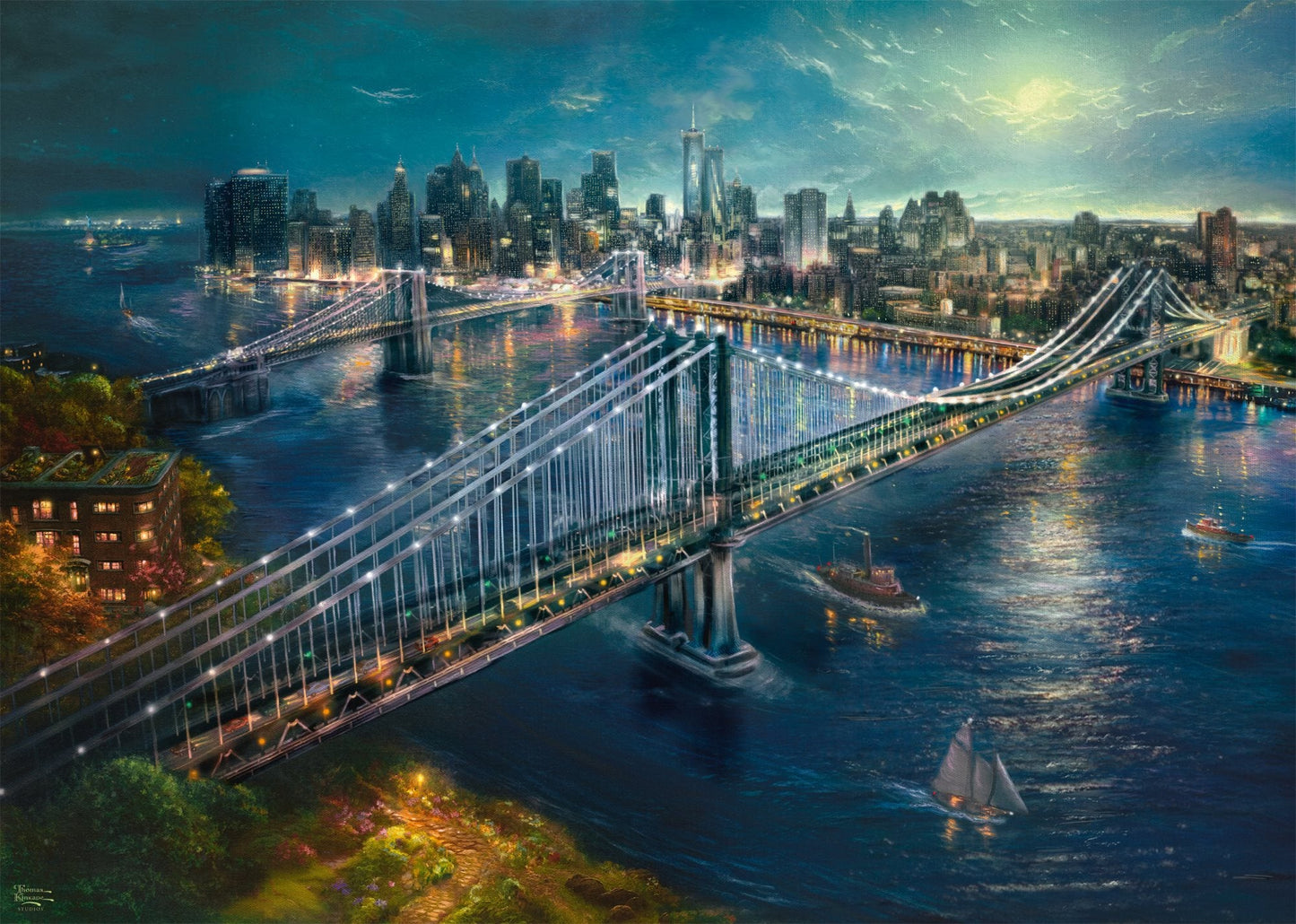 Holdfény Manhattan felett Schmidt Spiele 2000 darabos kirakó puzzle (SCH - 58782) - puzzlegarden