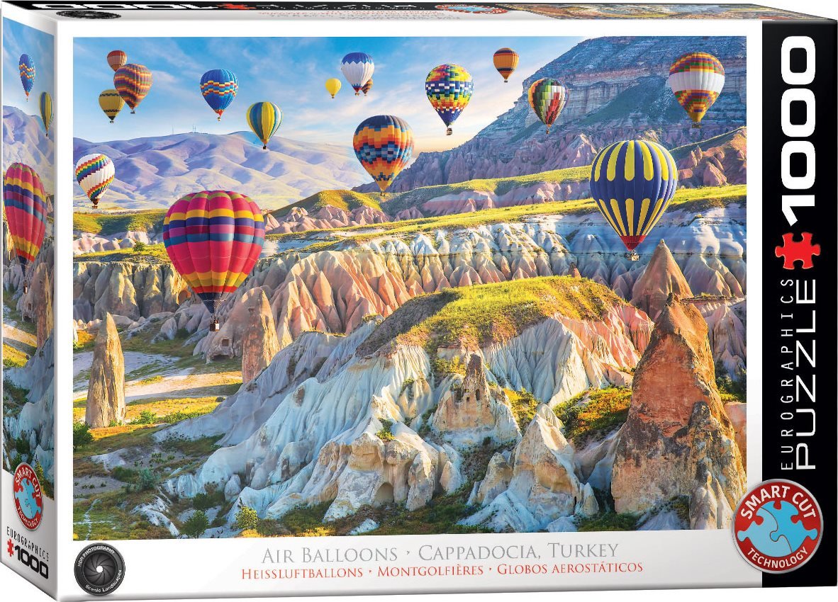 Hőlégballonok Kappadókia felett, Törökország EuroGraphics 1000 darabos kirakó puzzle (EUR - 6000 - 5717) - puzzlegarden