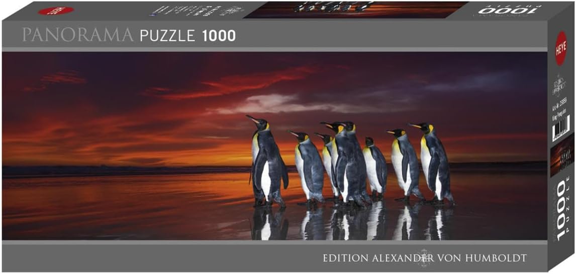 Humboldt - Királypingvinek - panoráma HEYE 1000 darabos kirakó puzzle (HE - 29858) - puzzlegarden