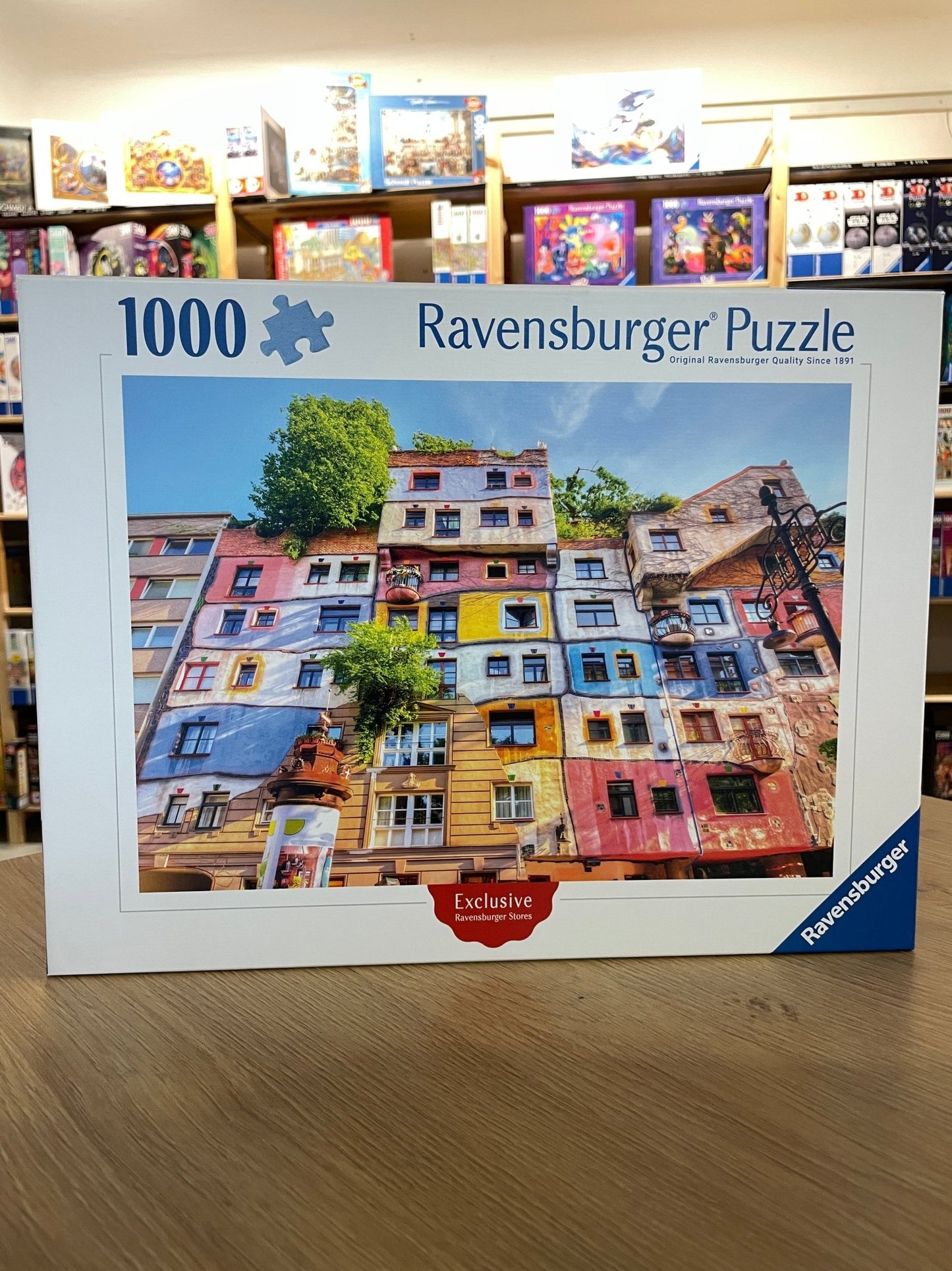 Hundertwasser Ház - Bécs, Ausztria Ravensburger 1000 darabos kirakó puzzle (RA - 90781 4005556907816) - puzzlegarden