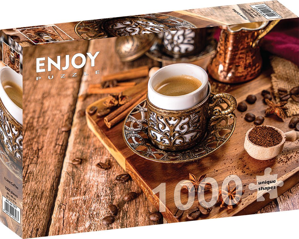 I Love Coffee Enjoy 1000 darabos kirakó puzzle (EN-1317 5949194013173) - puzzlegarden