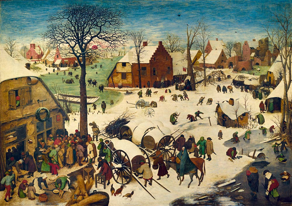 id. Pieter Bruegel - A betlehemi népszámlálás Bluebird 1000 darabos kirakó puzzle (BB - F - 60225) - puzzlegarden