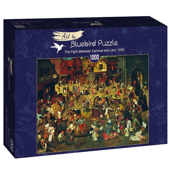 id. Pieter Bruegel - A karnevál és a böjt csatája Bluebird 1000 darabos kirakó puzzle (BB - 60125) - puzzlegarden