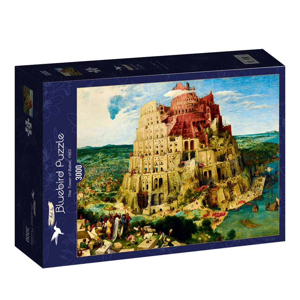 id. Pieter Bruegel - Bábel Tornya Bluebird 3000 darabos kirakó puzzle (BB - 60148) - puzzlegarden