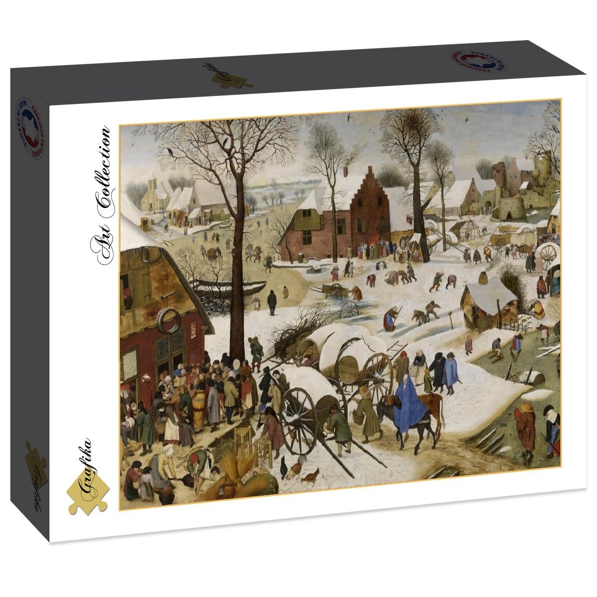 id. Pieter Bruegel - Betlehemi népszámlálás Grafika 2000 darabos kirakó puzzle (GR - F - 30050) - puzzlegarden