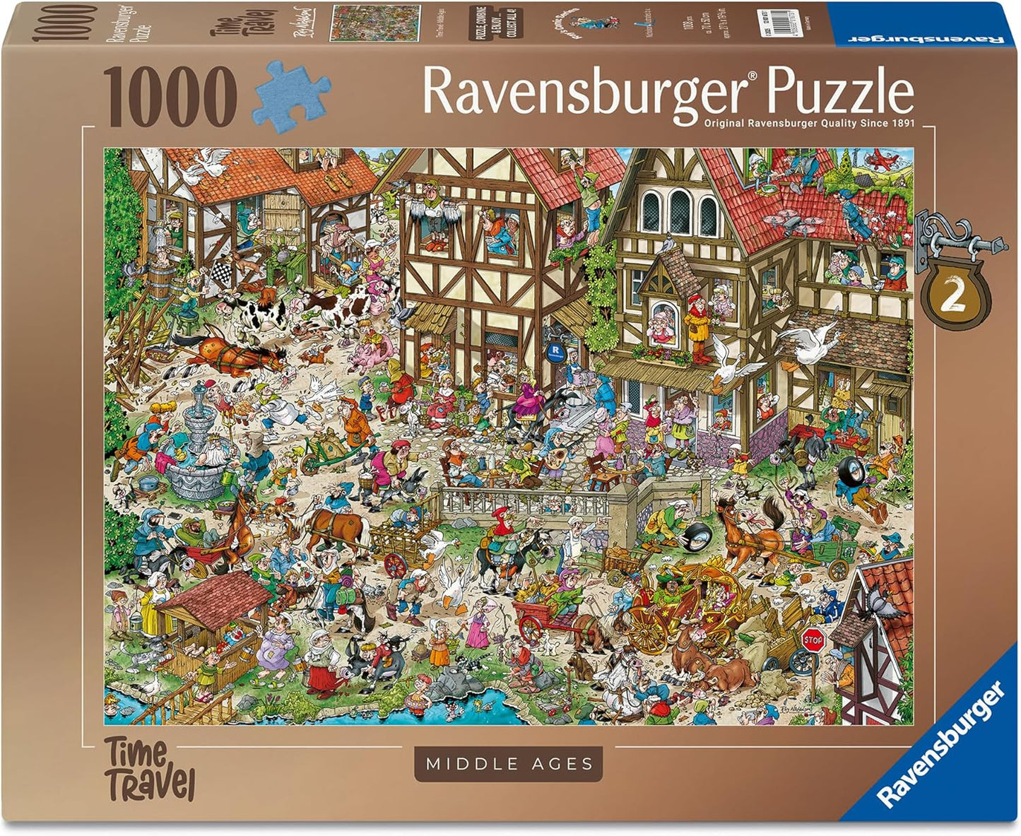 Időutazás – Középkor Ravensburger 1000 darabos kirakó puzzle (RA-12001673) - puzzlegarden