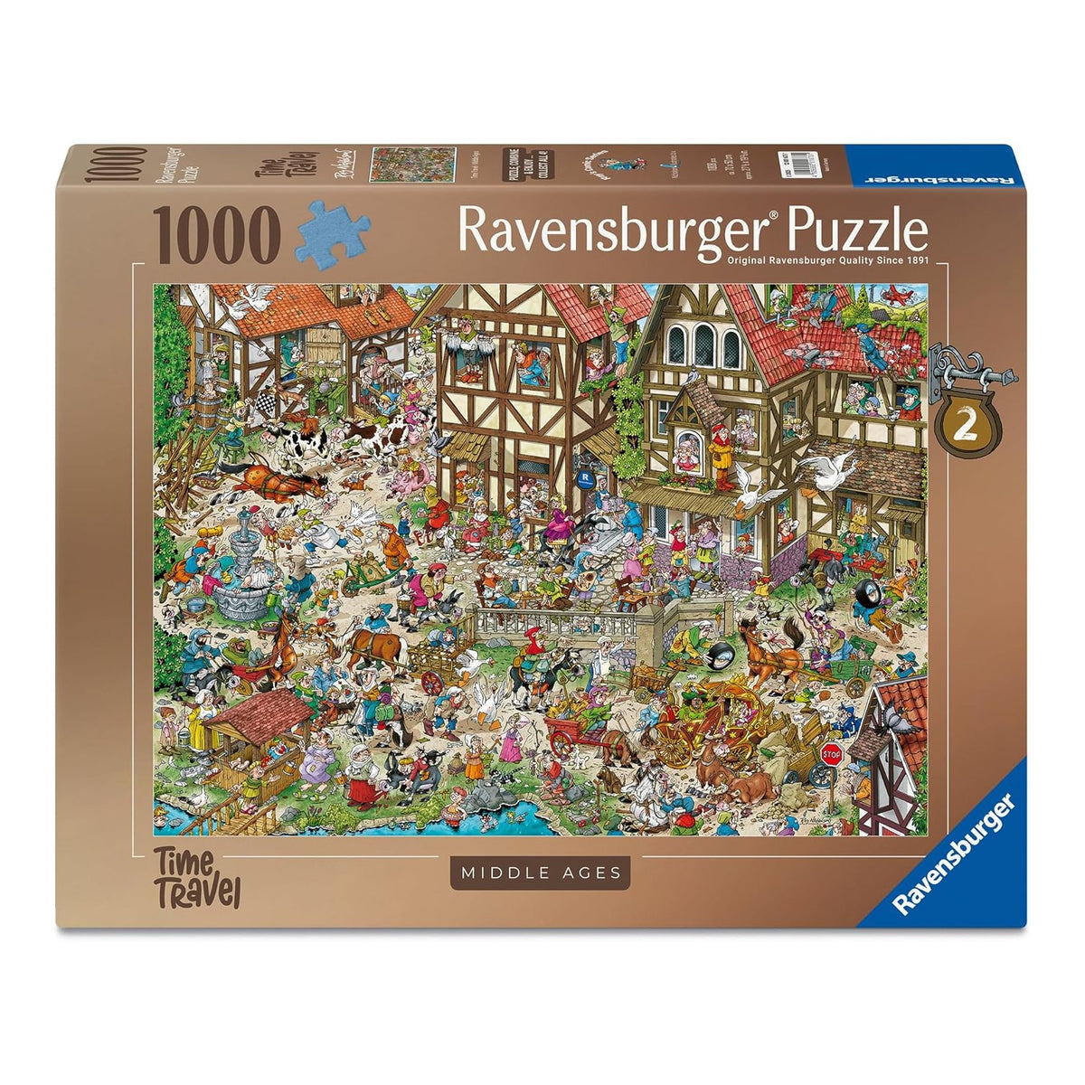 Időutazás – Középkor Ravensburger 1000 darabos kirakó puzzle (RA-12001673) - puzzlegarden