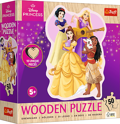 Imádnivaló Hercegnők - Fa kirakó Trefl Wood Craft 50 darabos kirakó puzzle (TR - 20257) - puzzlegarden