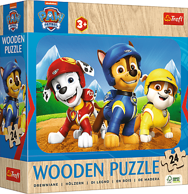 Imádnivaló Mancs Őrjárat Csapat - Fa kirakó Trefl Wood Craft 24 darabos kirakó puzzle (TR - 20265) - puzzlegarden