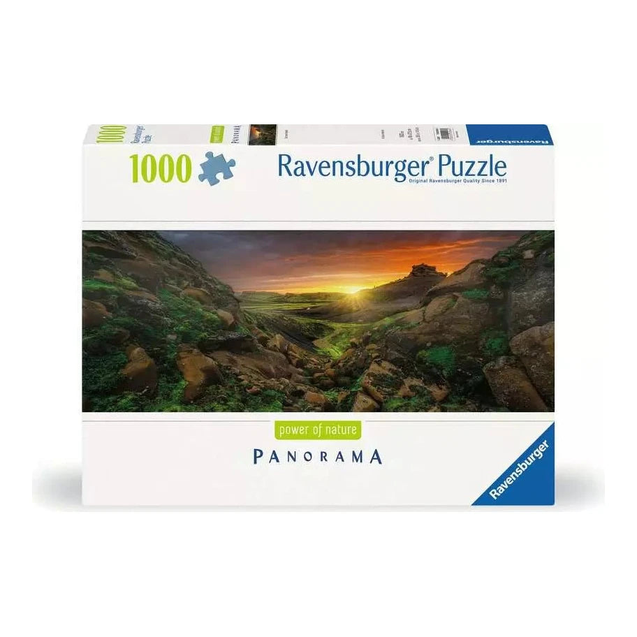 Izlandi Naplemente - panoráma Ravensburger 1000 darabos kirakó puzzle (RA-12000046) - puzzlegarden