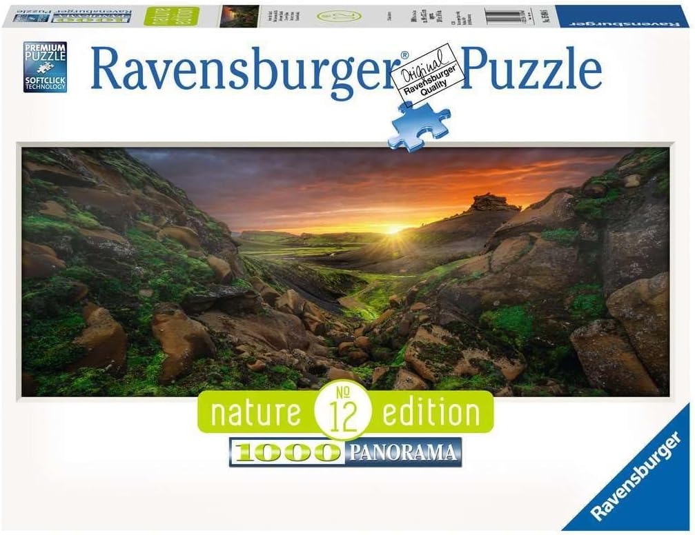 Izlandi Naplemente - panoráma Ravensburger 1000 darabos kirakó puzzle (RA - 15094) - puzzlegarden