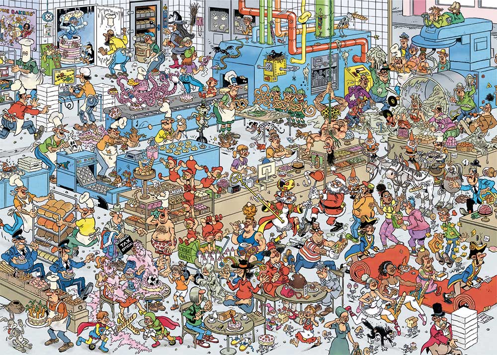 Jan van Haasteren – A pékség Jumbo 1000 darabos kirakó puzzle (JU - 1110100621) - puzzlegarden