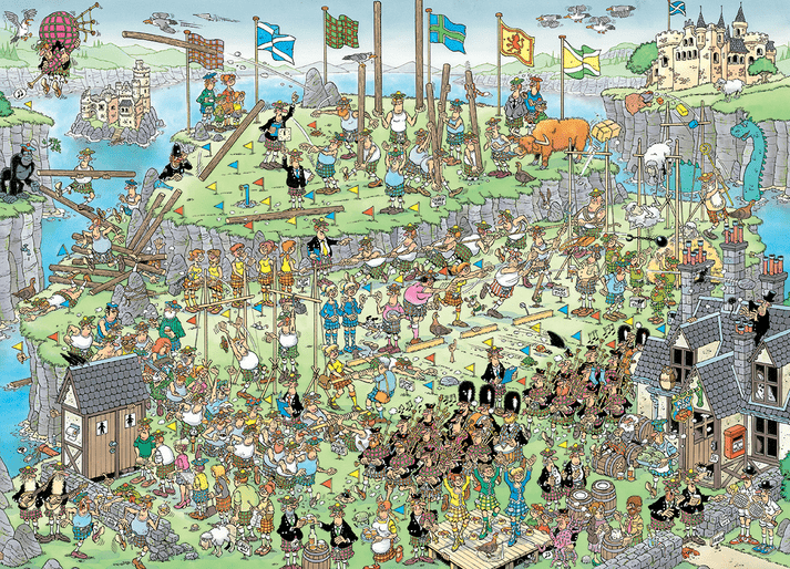 Jan van Haasteren - Felföldi Játékok Jumbo 1000 darabos kirakó puzzle (JU - 20069) - puzzlegarden