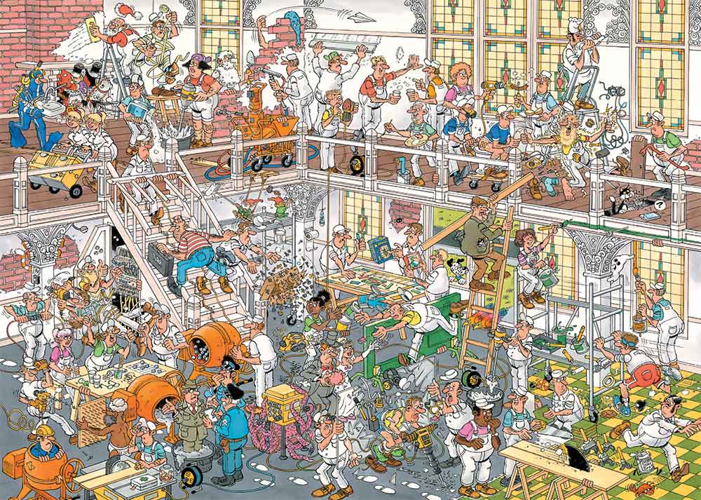 Jan van Haasteren – Felújítás & Barkácsbolt – 2x1000 Jumbo 1000 darabos kirakó puzzle (JU - 1110100647) - puzzlegarden