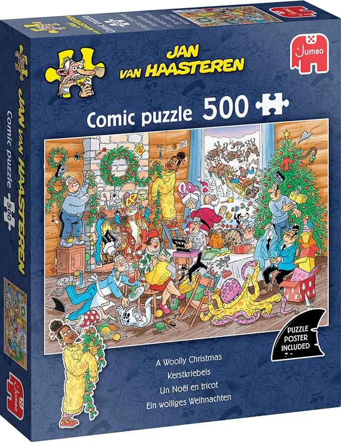 Jan van Haasteren – Gyapjas karácsony Jumbo 500 darabos kirakó puzzle (JU - 1110100630) - puzzlegarden
