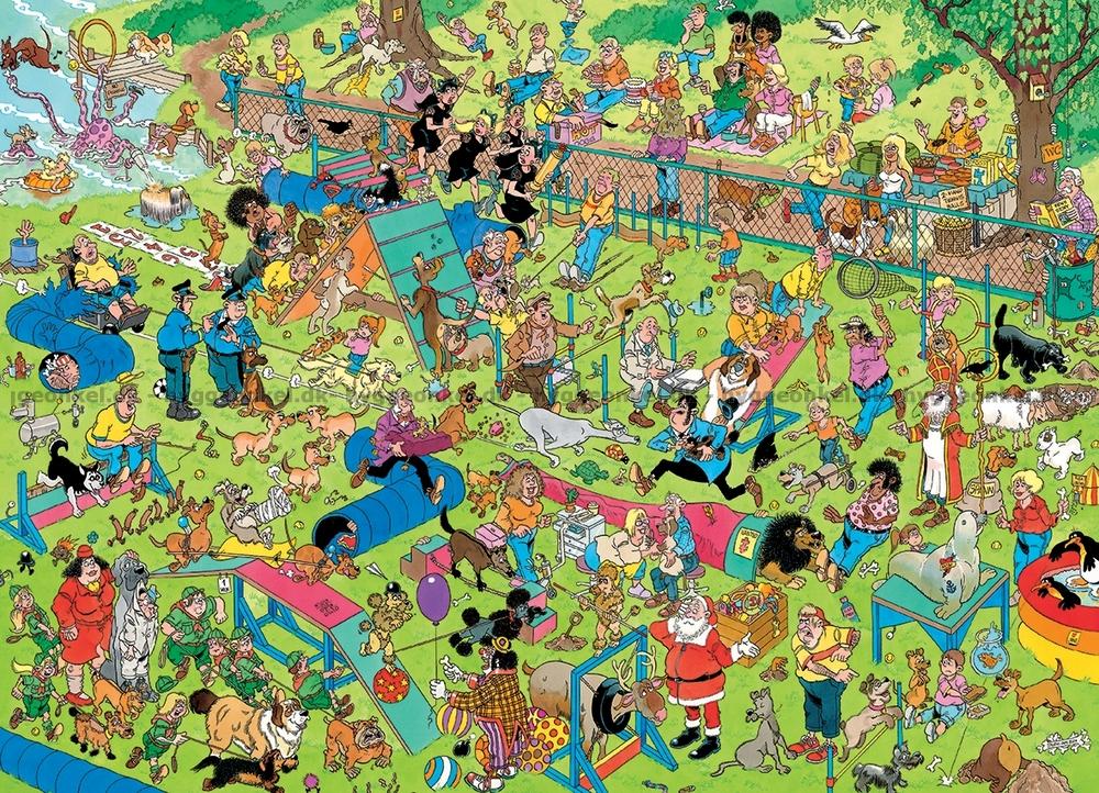 Jan van Haasteren - Kutyaparkour Jumbo 1000 darabos kirakó puzzle (JU - 1110100322) - puzzlegarden