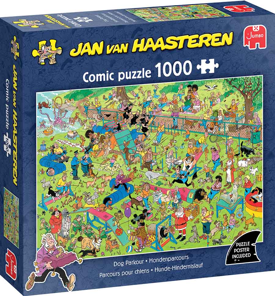 Jan van Haasteren - Kutyaparkour Jumbo 1000 darabos kirakó puzzle (JU - 1110100624) - puzzlegarden