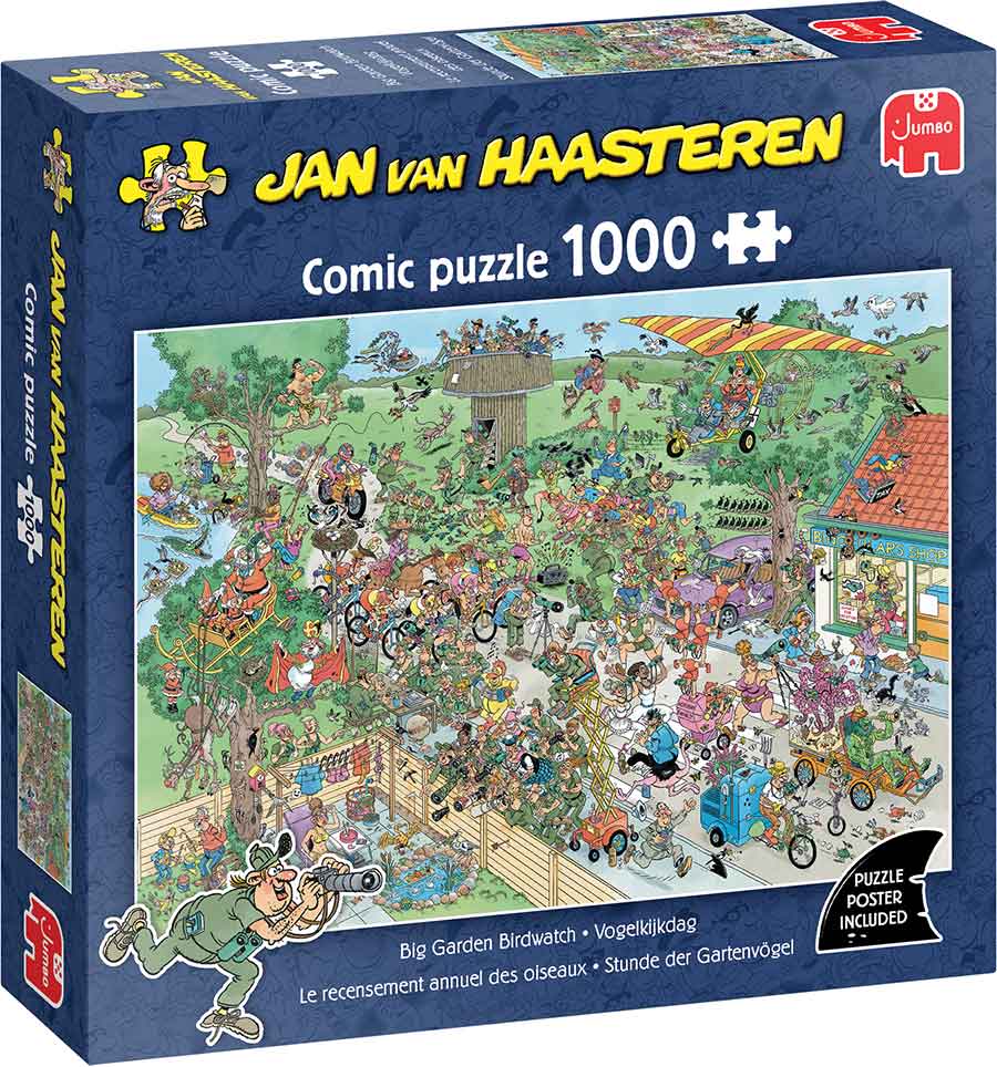 Jan van Haasteren - Nagy kerti madárles Jumbo 1000 darabos kirakó puzzle (JU - 1110100623) - puzzlegarden