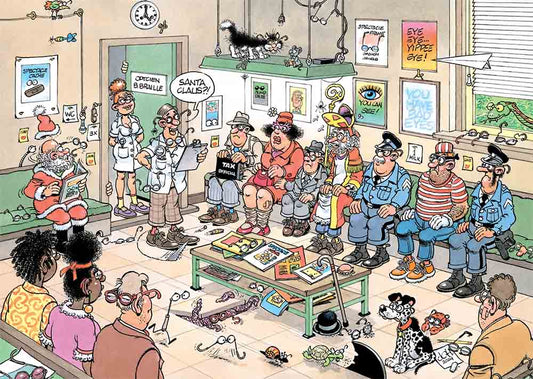 Jan van Haasteren – Nézd a jó oldalát! Jumbo 500 darabos kirakó puzzle (JU - 1110100526) - puzzlegarden