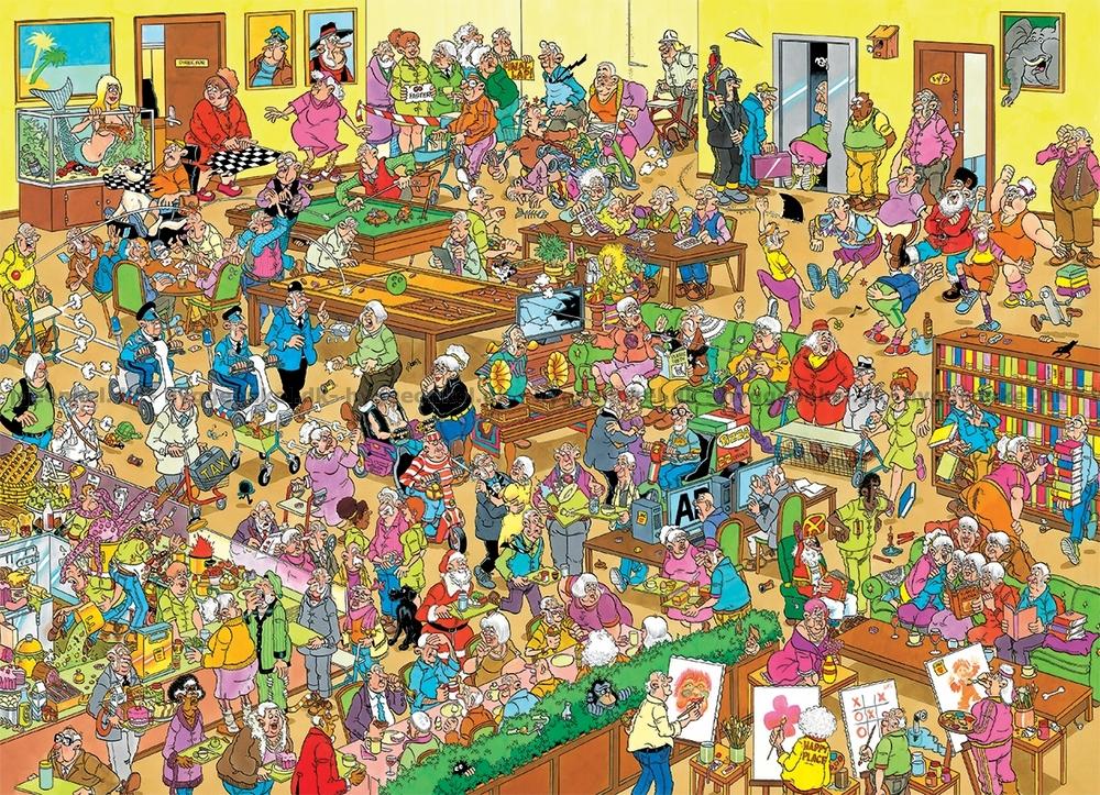 Jan van Haasteren - Nyugdíjasotthon Jumbo 1000 darabos kirakó puzzle (JU - 1110100327) - puzzlegarden