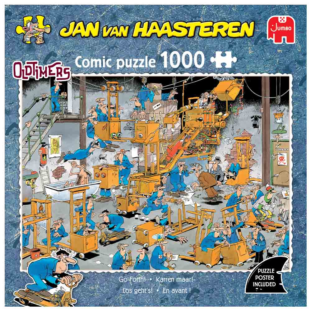 Jan van Haasteren Oldtimers – Indulj bátran! Jumbo 1000 darabos kirakó puzzle (JU - 1110100528) - puzzlegarden