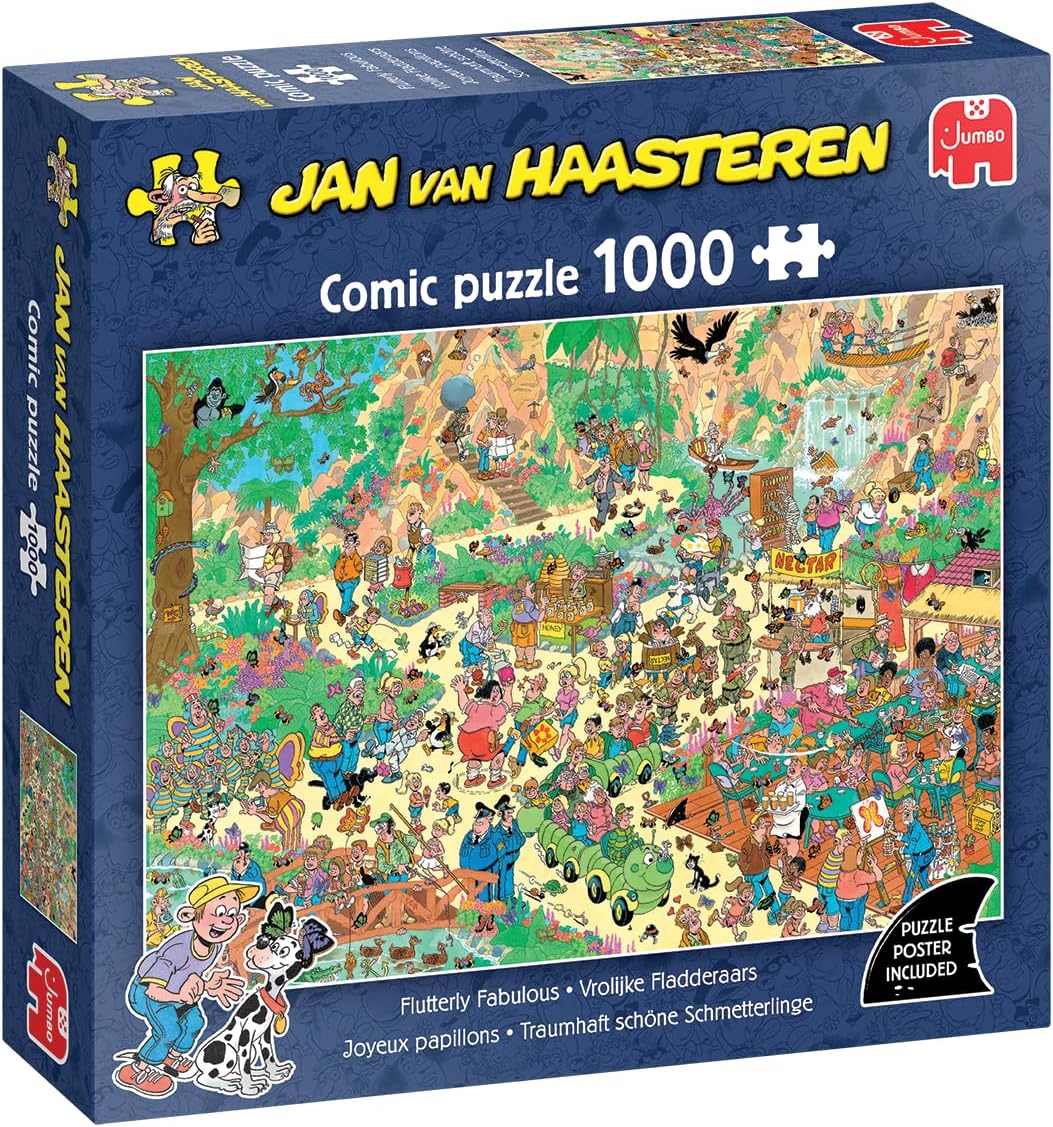 Jan van Haasteren – Pillangóparádé Jumbo 1000 darabos kirakó puzzle (JU-1110100535) - puzzlegarden