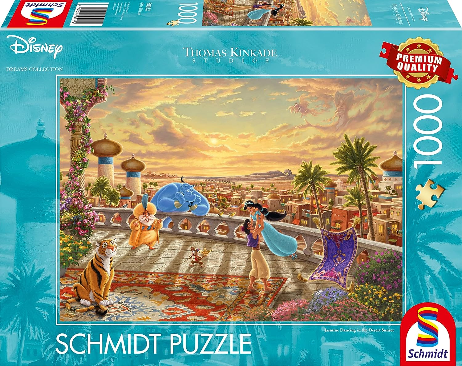 Jázmin és Aladdin Schmidt Spiele 1000 darabos kirakó puzzle (SCH - 58032) - puzzlegarden
