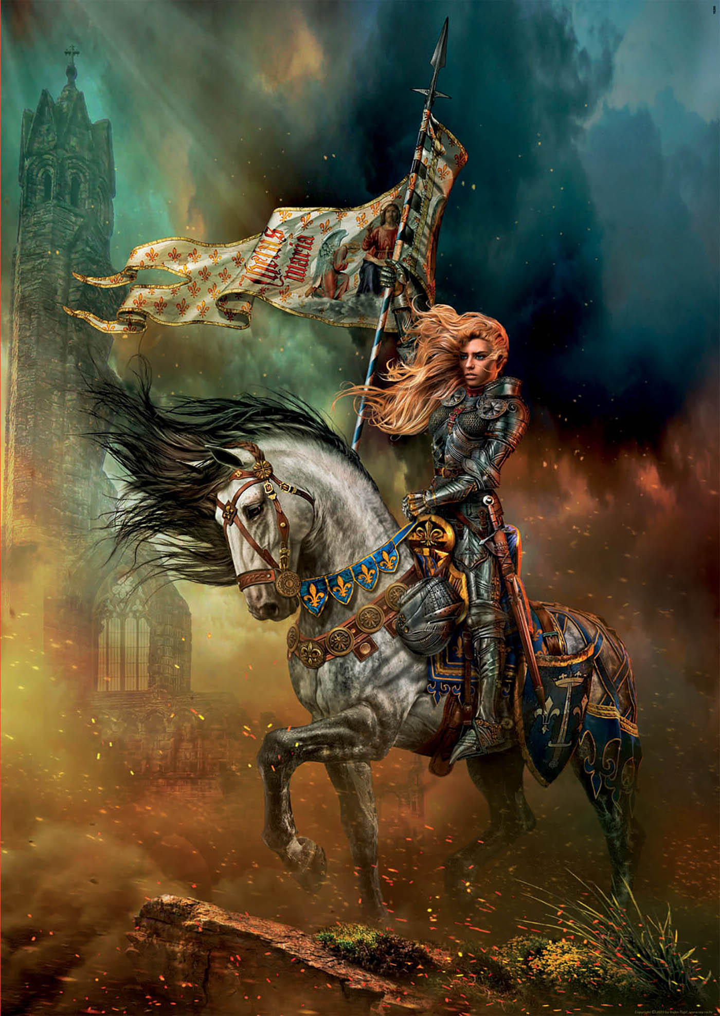 Jeanne d’Arc - Szent Johanna Educa 1000 darabos kirakó puzzle (ED - 19260) - puzzlegarden