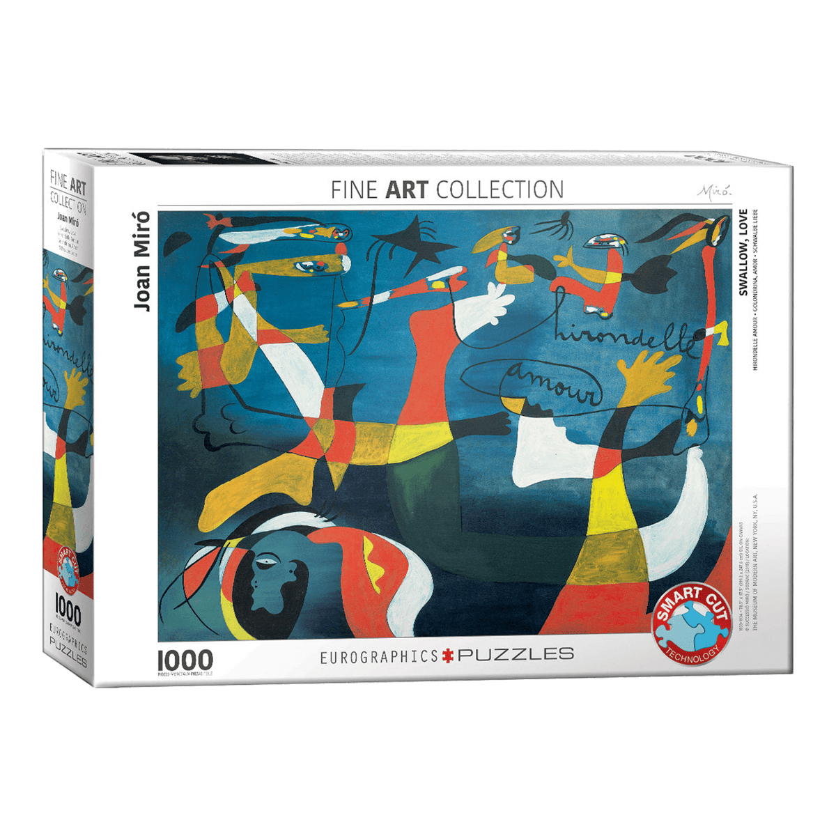 Joan Miró - Fecske-szerelem Eurographics 1000 darabos kirakó puzzle (EUR-6000-0859) - puzzlegarden