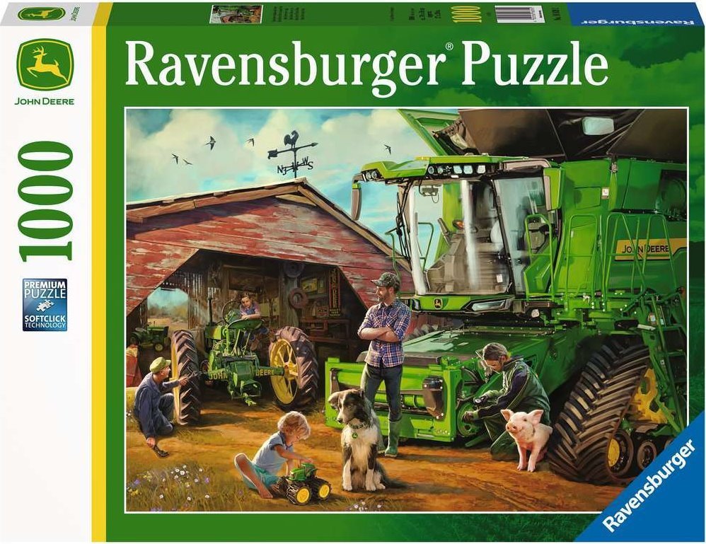 John Deere - Akkor és Most Ravensburger 1000 darabos kirakó puzzle (RA - 16839) - puzzlegarden