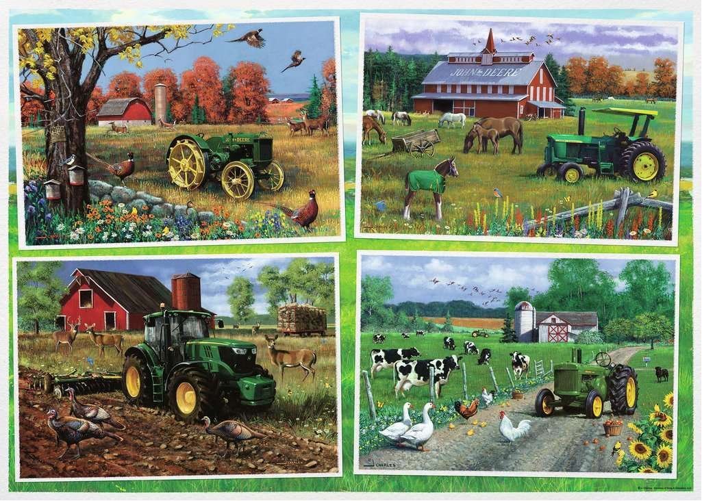 John Deere Traktorok - XXL Ravensburger 500 darabos kirakó puzzle (RA - 16837) - puzzlegarden