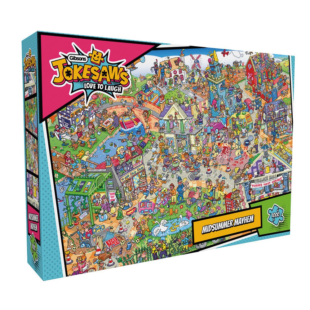 Jokesaws: Nyárközépi felfordulás Gibsons 1000 darabos kirakó puzzle (G - G7141) - puzzlegarden