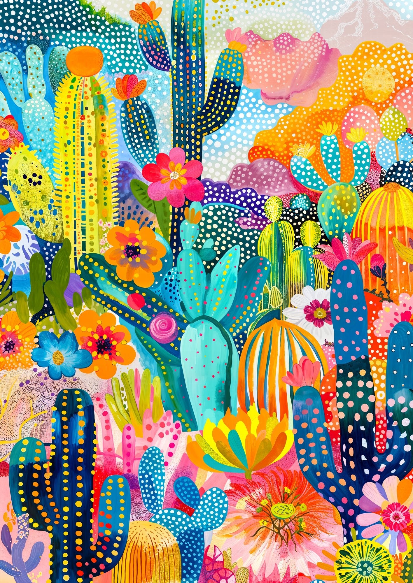 Kaktuszföld Enjoy 1000 darabos kirakó puzzle (EN - 2243 5949194022434) - puzzlegarden