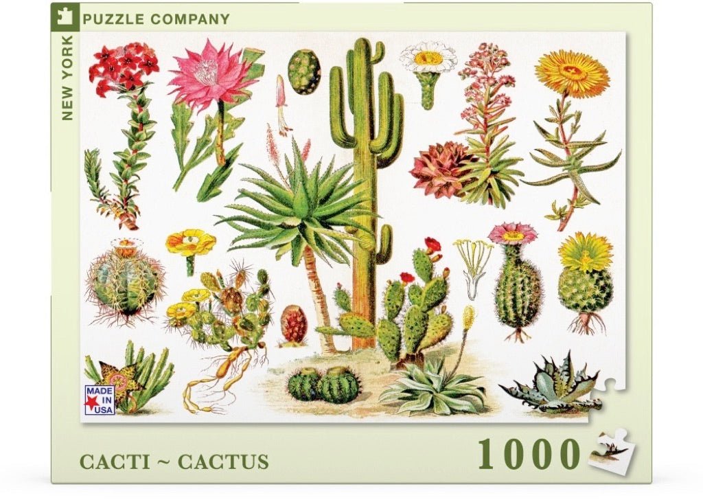 Kaktuszok New York Puzzle Company 1000 darabos kirakó puzzle (NYPC - NPZPD1833) - puzzlegarden