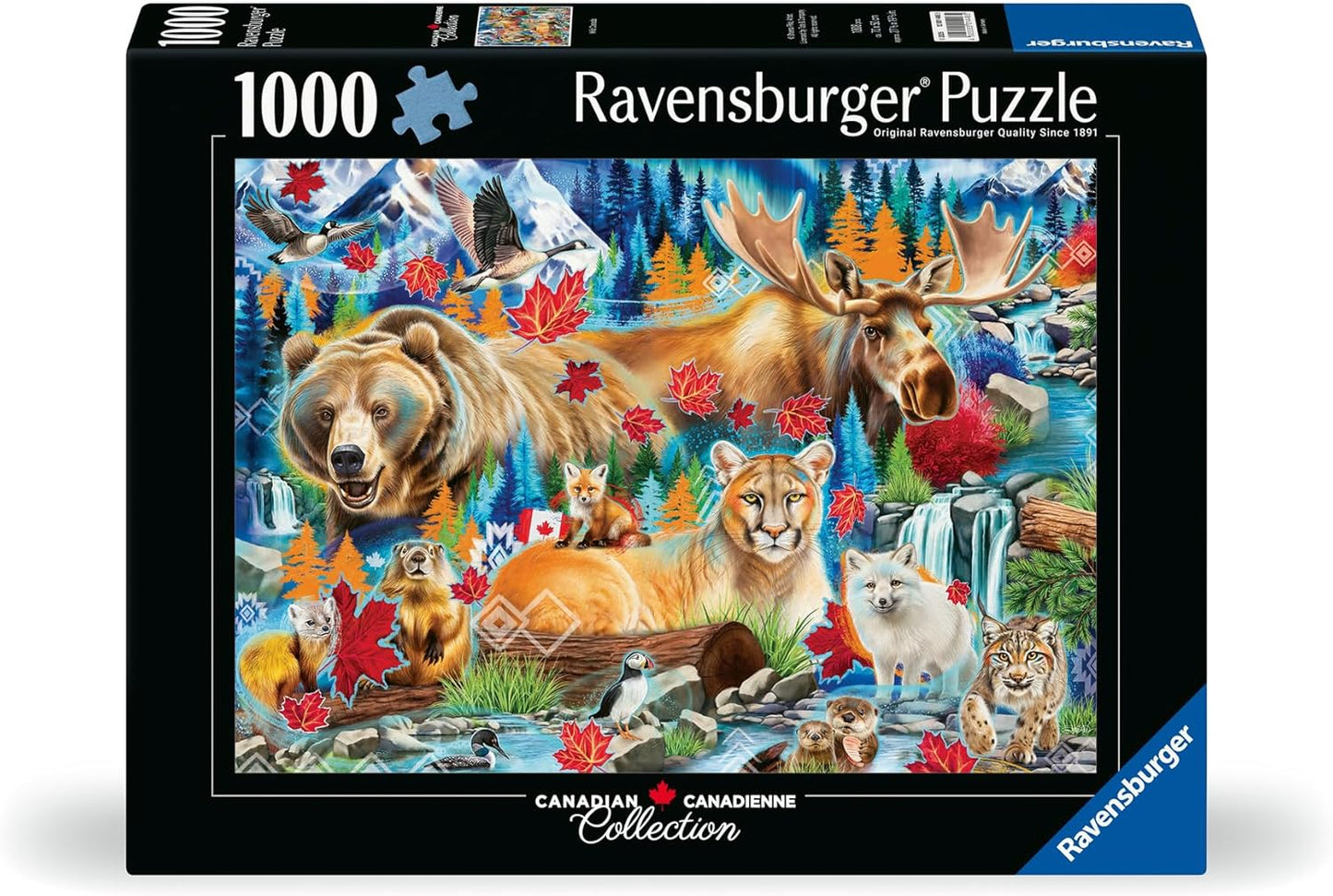 Kanadai Kollekció - Vad Kanada Ravensburger 1000 darabos kirakó puzzle (RA - 12001448) - puzzlegarden