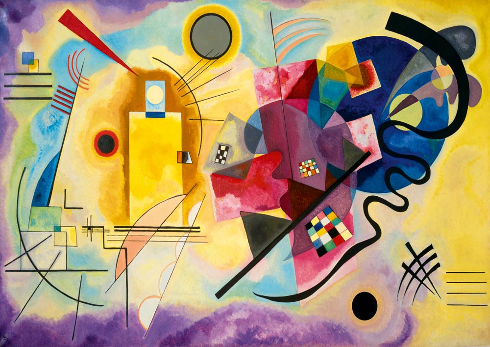 Kandinsky - Sárga - Piros - Kék Bluebird 1000 darabos kirakó puzzle (BB - 60036) - puzzlegarden