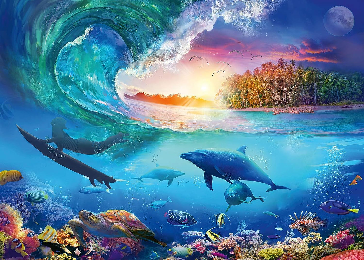Kapd el a Hullámot! Ravensburger 1000 darabos kirakó puzzle (RA - 16451) - puzzlegarden