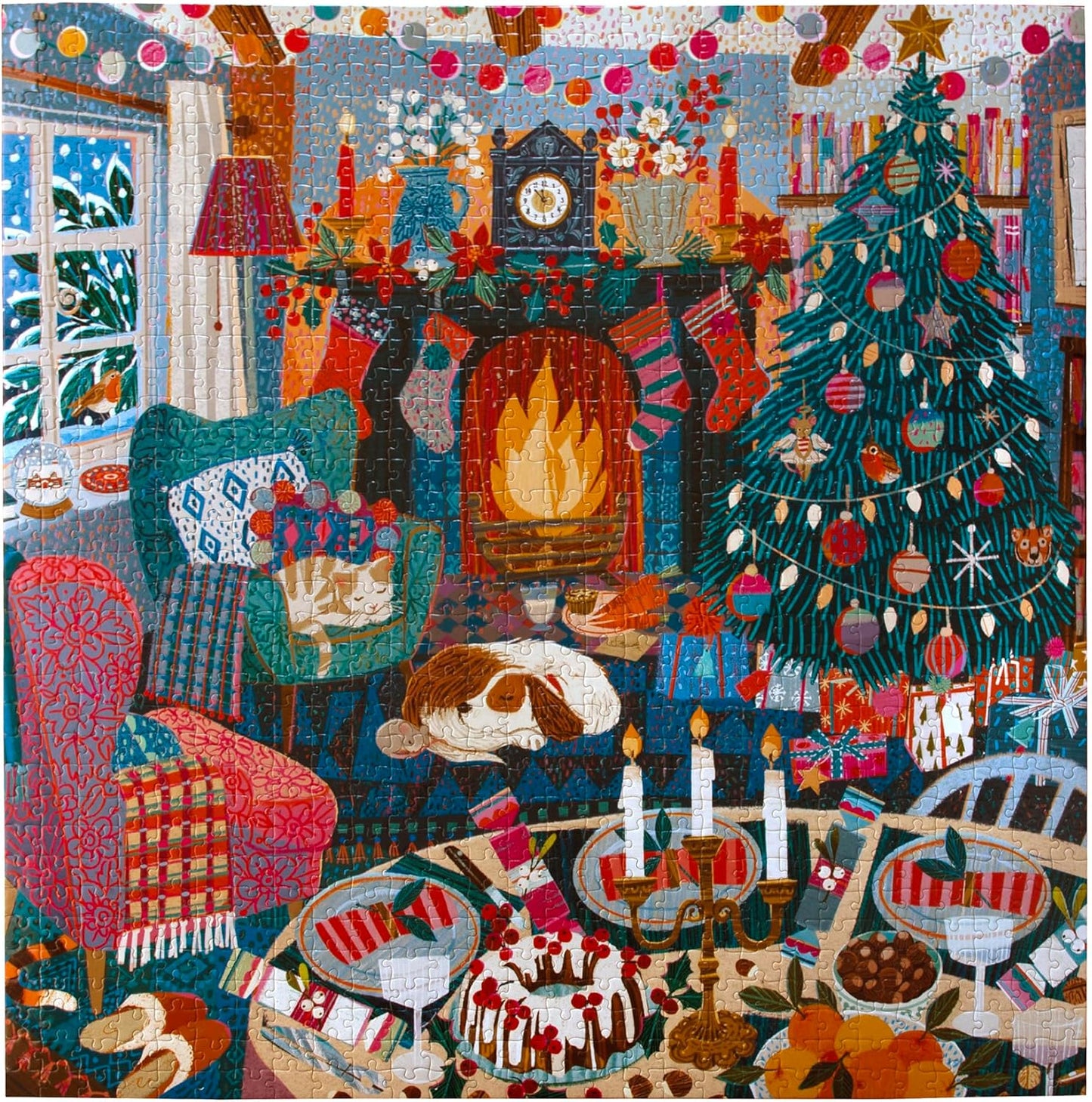 Karácsony az Angol Kunyhóban Eeboo 1000 darabos kirakó puzzle (EB - PZTECC) - puzzlegarden